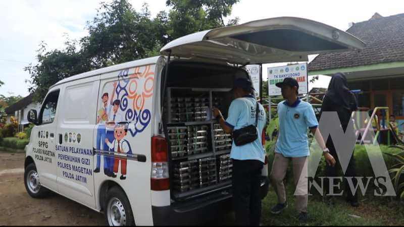 Polres Magetan salurkan MBG ke sekolah