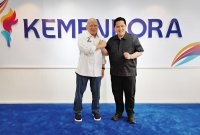 Ketua Umum PB Muaythai Indonesia
AA LaNyalla Mahmud Mattalitti bersama Erick Thohir