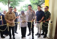 Kapolres Magetan AKBP Raden Erik Bangun Prakasa saat resmikan gedung Setia SPKT dan Pos Polisi Sarangan