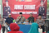 Kapolsek Pabean Cantikan Kompol Eko Adi Wibowo Gelar Jum'at Curhat