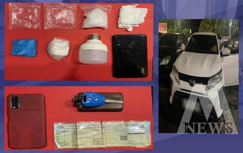 Tersangka diamankan Polisi dan sita Sabu 45,76 gram