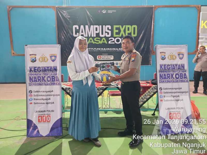 Satbinmas Polres Nganjuk sosialisasi bahaya narkoba dan kenakalan remaja