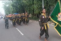 Kasiops Korem 084/Bhaskara Jaya Kolonel Inf Agus Al Fauzi saat latihan PSM di Madura