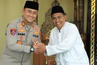 Kapolres Gresik AKBP Ramadhan Nasution saat peringatan Isra' Mi’raj