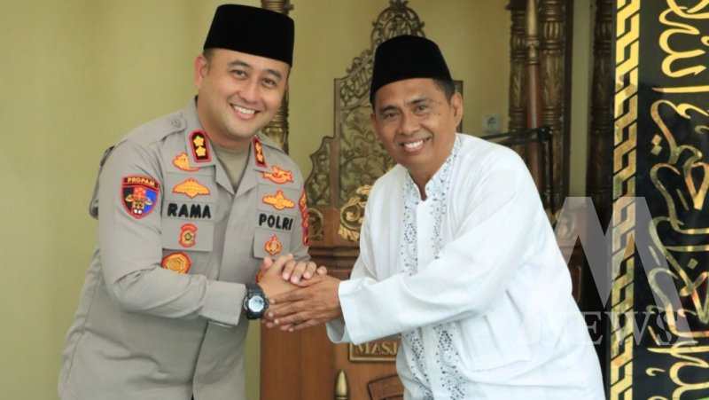 Kapolres Gresik AKBP Ramadhan Nasution saat peringatan Isra' Mi’raj