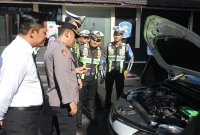 Wakapolres Nganjuk Kompol Andria Diana Putra saat Apel Pasukan Operasi Keselamatan Semeru