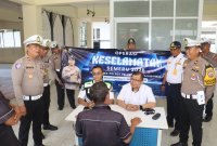 Satlantas Polres Tanjung Perak gelar ramp check di terminal Ampel