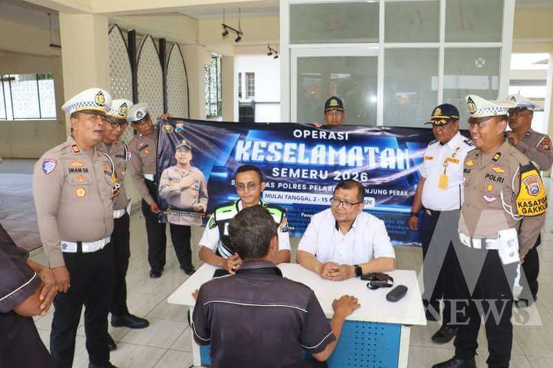 Satlantas Polres Tanjung Perak gelar ramp check di terminal Ampel