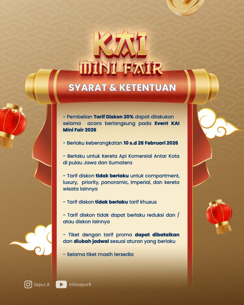 KAI Mini Fair beri diskon hingga 20%