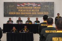 Korem 084/BJ gelar ujian kenaikan tingkat PSM