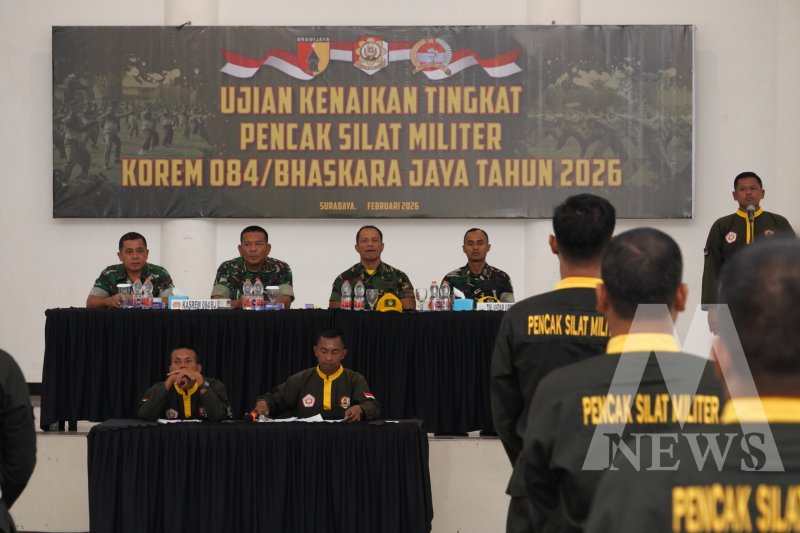 Korem 084/BJ gelar ujian kenaikan tingkat PSM
