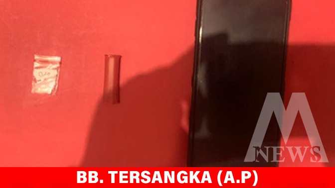 Pelaku diamankan Polisi beserta barang buktinya