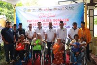 Kapolres Nganjuk AKBP Suria Miftah Irawan bersama PWI gelar baksos peringati HPN