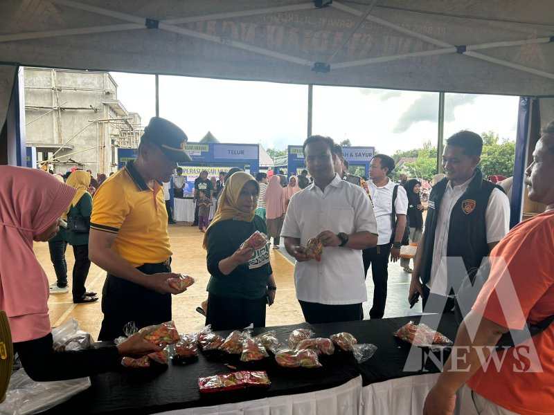 Satgas Pangan Polres Ngawi gelar Operasi Pasar Murah