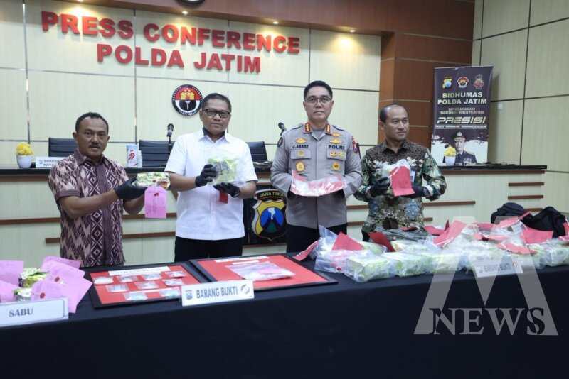 Polda Jatim ungkap kasus narkoba