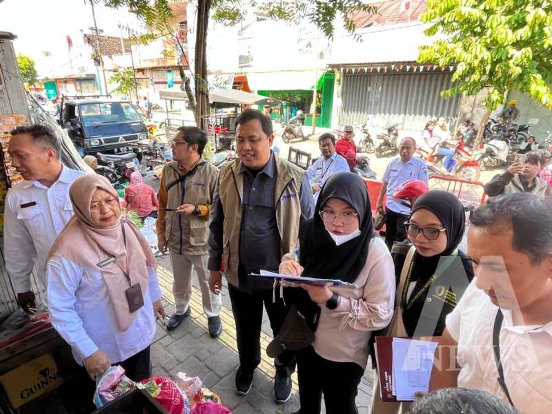 Satgas Pangan Polres Probolinggo Kota sidak pasar tradisional