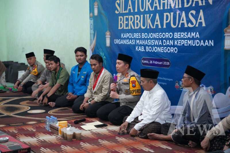 Kapolres Bojonegoro AKBP Afrian Satya Permadi gelar buka bersama mahasiswa