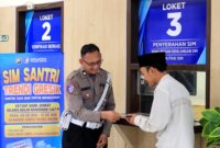 Satlantas Polres Gresik beri layanan SIM Santri Trendi