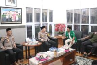Kapolres Nganjuk AKBP Suria Miftah Irawan terima kunjungan Ormas