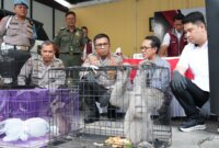 Kapolresta Sidoarjo Kombespol Christian Tobing cek barang bukti