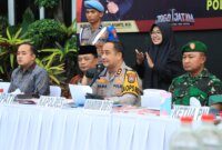 Kapolres Gresik AKBP Ramadhan Nasution saat ungkap kasus 