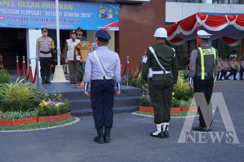 Kapolres Bojonegoro AKBP Afrian Satya Permadi pimpin Apel Operasi Ketupat Semeru 
