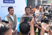 Kapolresta Sidoarjo Kombespol Christian Tobing saat acara Gerakan Pangan Murah