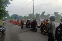Polres Pelabuhan Tanjung Perak Surabaya lakukan pengamanan di pos Suramadu