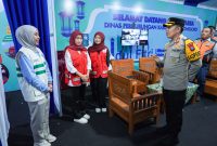 Kapolres Bojonegoro AKBP Afrian Satya Permadi Cek Pos Yan Operasi Ketupat Semeru