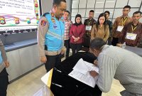 Kapolres Gresik AKBP Ramadhan Nasution dalam MoU penerimaan Polri