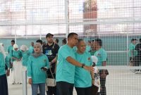 Danrem 084/Bhaskara Jaya Brigjen TNI Danny Alkadrie usai resmikan lapangan Padel