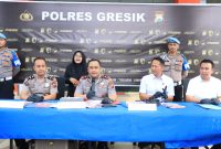 Kapolres Gresik AKBP Ramadhan Nasution saat ungkap kasus Narkoba