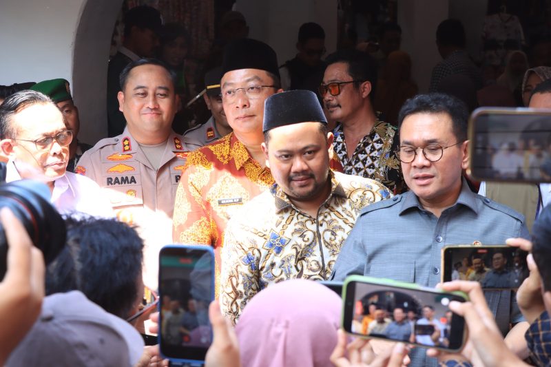 Kapolres Gresik AKBP Ramadhan Nasution saat peresmian Pasar Rakyat Sidayu