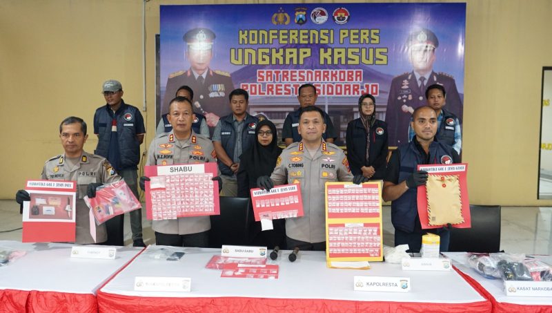 Satresnarkoba Polresta Sidoarjo tangkap 25 kurir dan pengedar Narkotika