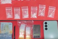 Tersangka diamankan Polisi beserta barang buktinya