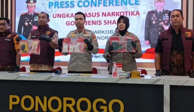 Polres Ponorogo amankan pengedar Narkoba beserta barang buktinya