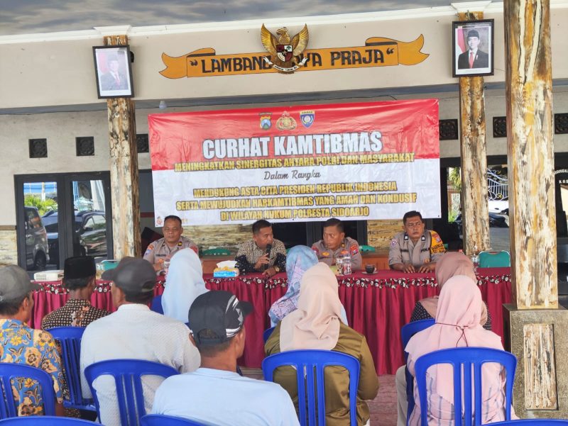 Polresta Sidoarjo gelar Curhat Kamtibmas