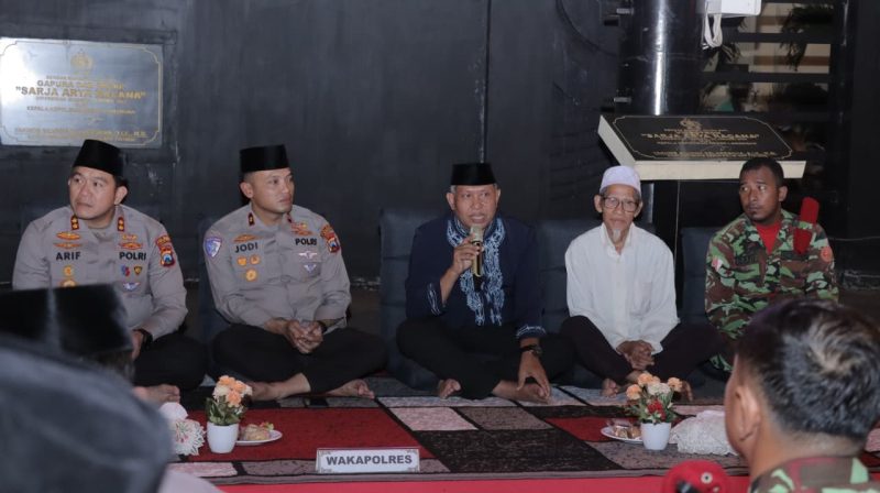 Kapolres Lamongan AKBP Arif Fazlurrahman saat gelar sabuk kamtibmas