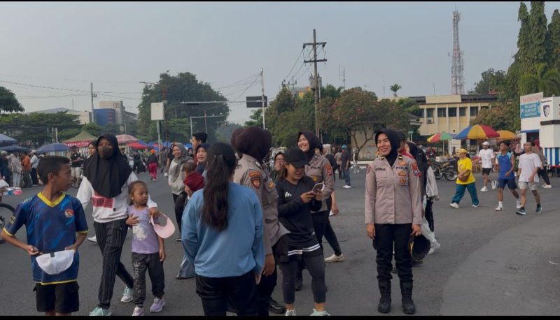 Polwan Polresta Sidoarjo Patroli Jenggala Presisi