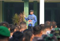 Danrem 084/BJ Brigjen TNI Kohir saat pimpin apel pagi