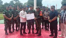 Kasiter Korem 084/BJ Kolonel Kav Ivan Alfa saat pembukaan TMMD di Bangkalan