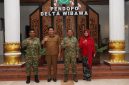 Danrem 084/Bhaskara Jaya Brigjen TNI Kohir silaturahmi ke Pendopo Delta Wibawa Sidoarjo