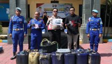 Ditpolairud Polda Jatim tangkap tersangka beserta barang buktinya