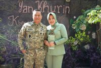 Danrem 084/Bhaskara Jaya Brigjen TNI Kohir didampingi Ketua Persit KCK Koorcab Rem PD V Brawijaya