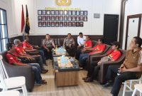Kapolres Madiun Kota AKBP Wiwin Junianto Supriyadi terima silaturahmi SBMR
