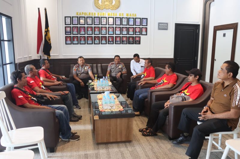 Kapolres Madiun Kota AKBP Wiwin Junianto Supriyadi terima silaturahmi SBMR