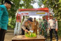 Kapolres Probolinggo AKBP M.Wahyudin Latif resmikan jembatan Merah Putih Presisi