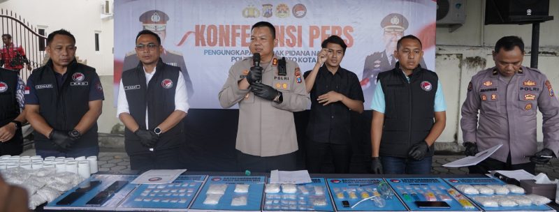 Kapolres Mojokerto Kota AKBP Herdiawan Arifianto ungkap kasus Narkoba