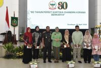 Danrem 084/Bhaskara Jaya Brigjen TNI Kohir didampingi Ny. Nilam Kohir di HUT ke-80 Persit KCK