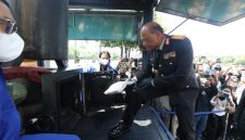 Kapolda Jatim Irjen Pol Drs Nanang Avianto lakukan pemusnahan Kokain